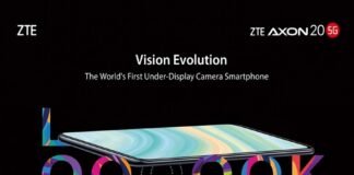 ZTE forradalmi Axon 20 5G mobil rejtett szelfi kamerával ZTE forradalmi Axon 20 5G mobil kijlező alá rejtett szelfivel