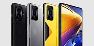 POCO F4 GT játékosoknak szánt mobiltelefon