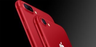Új rubinpiros Apple iPhone (RED) telefon