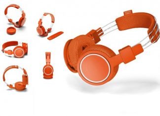 UrbanEars HELLAS mosható BT fejhallgató család Roland Garros narancsvörös modellje