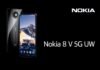 Nokia 8 V 5G UW mobiltelefon a finnek új üdvöskéje Nokia 8 V 5G UW mobiltelefon
