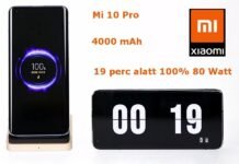 XIAOMI mobil vezeték nélküli 80W gyorstöltés