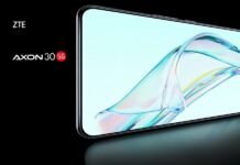 ZTE Axon 30 Ultra 5G újgenerációs rejtett szelfikamerája