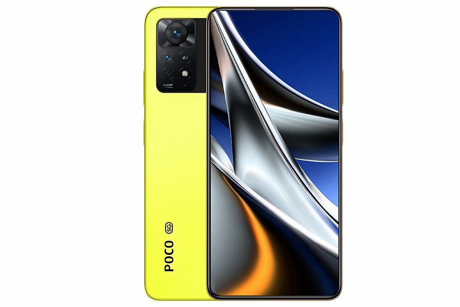 POCO X4 Pro 5G napsárga színben